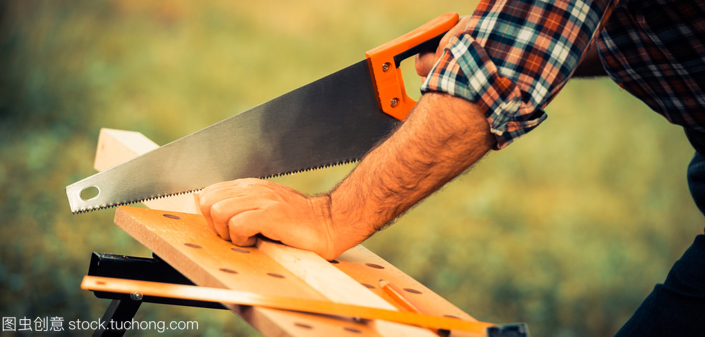 木工锯木广场用木材锯