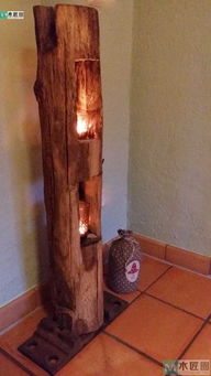 老树桩的魔法变身 一锯一灯，点亮温暖时光